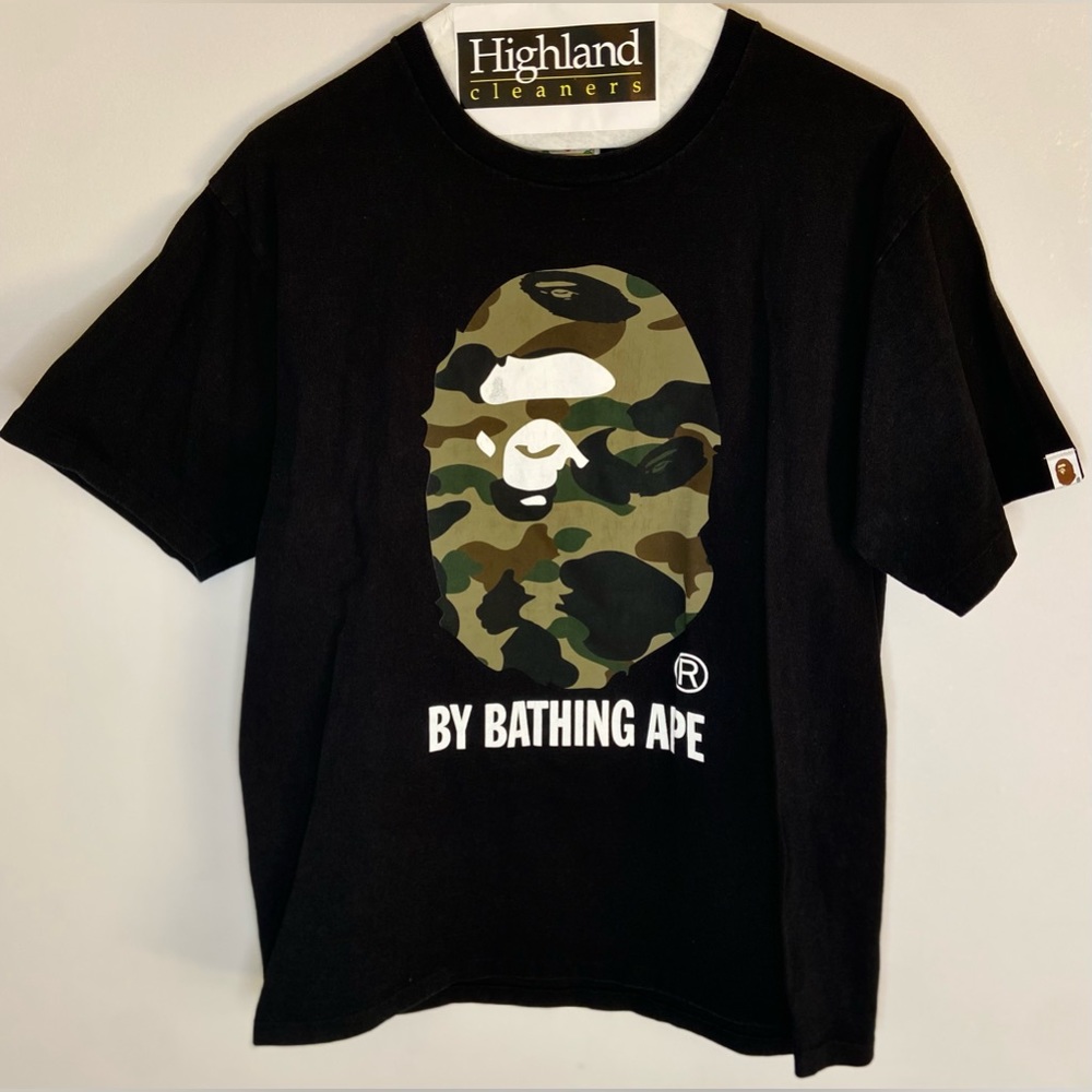 Bathing Ape/ Bape T-Shirt Large “Army Fatigue Logo”